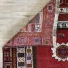 Vintage Orientteppich rot mit Blumenmuster 135 x 200 cm