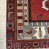 Vintage Orientteppich rot mit Blumenmuster 135 x 200 cm
