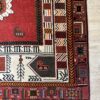 Vintage Orientteppich rot mit Blumenmuster 135 x 200 cm