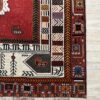Vintage Orientteppich rot mit Blumenmuster 135 x 200 cm