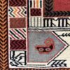 Vintage Orientteppich rot mit Blumenmuster 135 x 200 cm