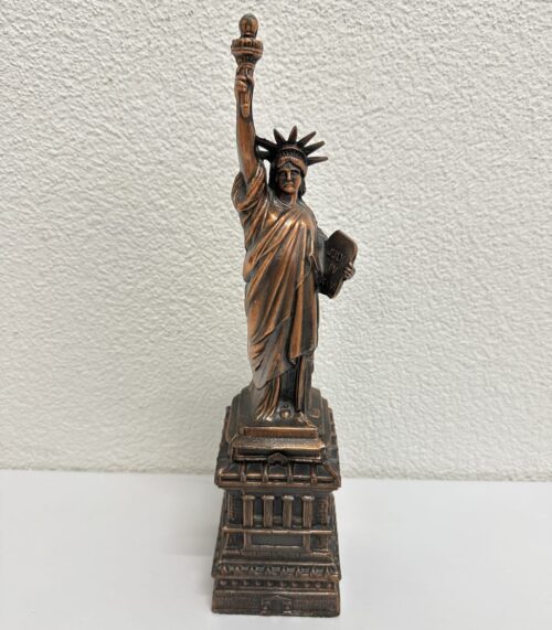 Vintage Freiheitsstatue Dekofigur in Bronzeoptik 37 cm
