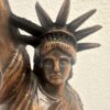Vintage Freiheitsstatue Dekofigur in Bronzeoptik 37 cm