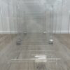 Transparenter Rollwagen mit Ablagefächern aus Acrylglas