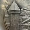 Vintage Zinn Wandteller Kapellbrücke Luzern achteckig