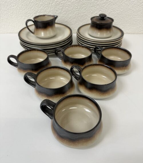 Vintage Kaffeegeschirrset aus Porzellan Mancioli Italy