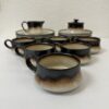 Vintage Kaffeegeschirrset aus Porzellan Mancioli Italy