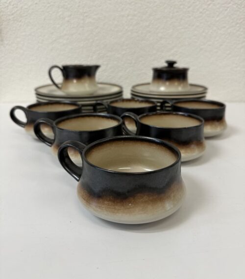 Vintage Kaffeegeschirrset aus Porzellan Mancioli Italy