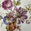 Vintage Porzellan Wandteller mit Blumen und Goldrand