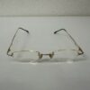 Vintage Lesebrille mit filigraner Metallfassung in Goldbronze