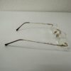 Vintage Lesebrille mit filigraner Metallfassung in Goldbronze