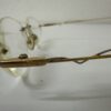 Vintage Lesebrille mit filigraner Metallfassung in Goldbronze