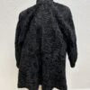 Schwarze Oversized Jacke mit gewellter Struktur