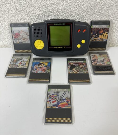 Vintage GAMATE Handheld Spielekonsole mit Spielekarten