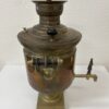 Antik Samowar aus Messing und Kupfer mit Prägung