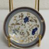 Vintage Porzellan Kaffeetasse mit Unterteller blau gold