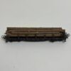 Vintage Märklin Modellbahn Holzwaggon mit Holzladung