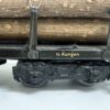 Vintage Märklin Modellbahn Holzwaggon mit Holzladung