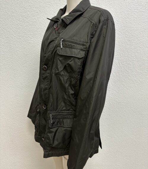 bugatti Herren Freizeitjacke in Dunkelgrau mit Zipper-Taschen