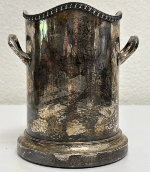 Vintage Walker & Hall Flaschenkühler mit Wellenrand