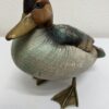 Vintage Enten Skulptur signiert Malavatti mit Patina