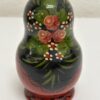 Vintage Matroschka Set aus Holz mit Blumenmotiv