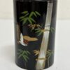 Vintage runde Dosen Set mit Vogel und Bambus Motiv