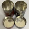 Vintage runde Dosen Set mit Vogel und Bambus Motiv