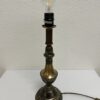 Vintage Tischlampe mit Stoffschirm und Fransenrand