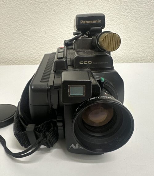 Vintage Kameratasche grau mit Fächern und Schultergurt