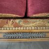 Vintage Zweisitzer Sofa mit floraler Polsterung und Holzrahmen