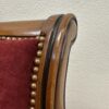 Vintage Zweisitzer Sofa mit floraler Polsterung und Holzrahmen