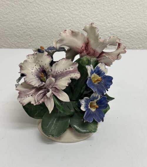 Vintage Porzellan Blumenarrangement Capo di Monte