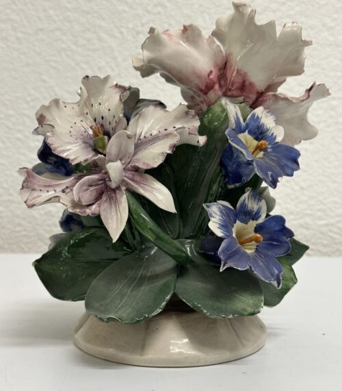 Vintage Porzellan Blumenarrangement Capo di Monte