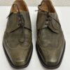 Roberto Morelli Halbschuhe olivgrün aus Leder