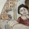 Vintage Aquarellbild Eine Reise nach Berlin K. Mühlenhaupt