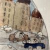 Vintage Aquarellbild Eine Reise nach Berlin K. Mühlenhaupt
