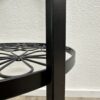 Beistelltisch IKEA KLINGSBO mit runder Glasplatte schwarz