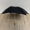 Faltregenschirm schwarz mit gebogenem Griff