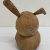 Vintage Dekofigur Hase aus Holz handbemalt