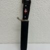 Outdoor Messer mit Kunststoffgriff und Scheide schwarz