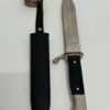 Outdoor Messer mit Kunststoffgriff und Scheide schwarz