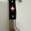 Outdoor Messer mit Kunststoffgriff und Scheide schwarz