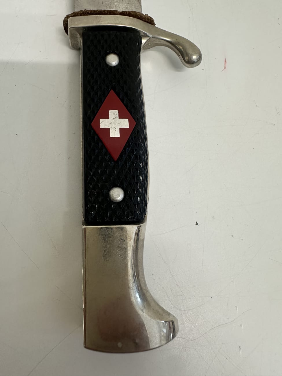 Outdoor Messer mit Kunststoffgriff und Scheide schwarz
