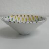 Vintage Keramikschale mit buntem Blaetterdekor