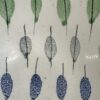 Vintage Keramikschale mit buntem Blaetterdekor