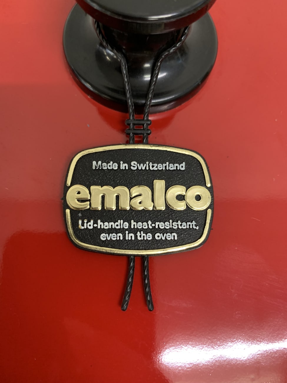 Gusseisenbräter emalco rot emailliert Made in Switzerland