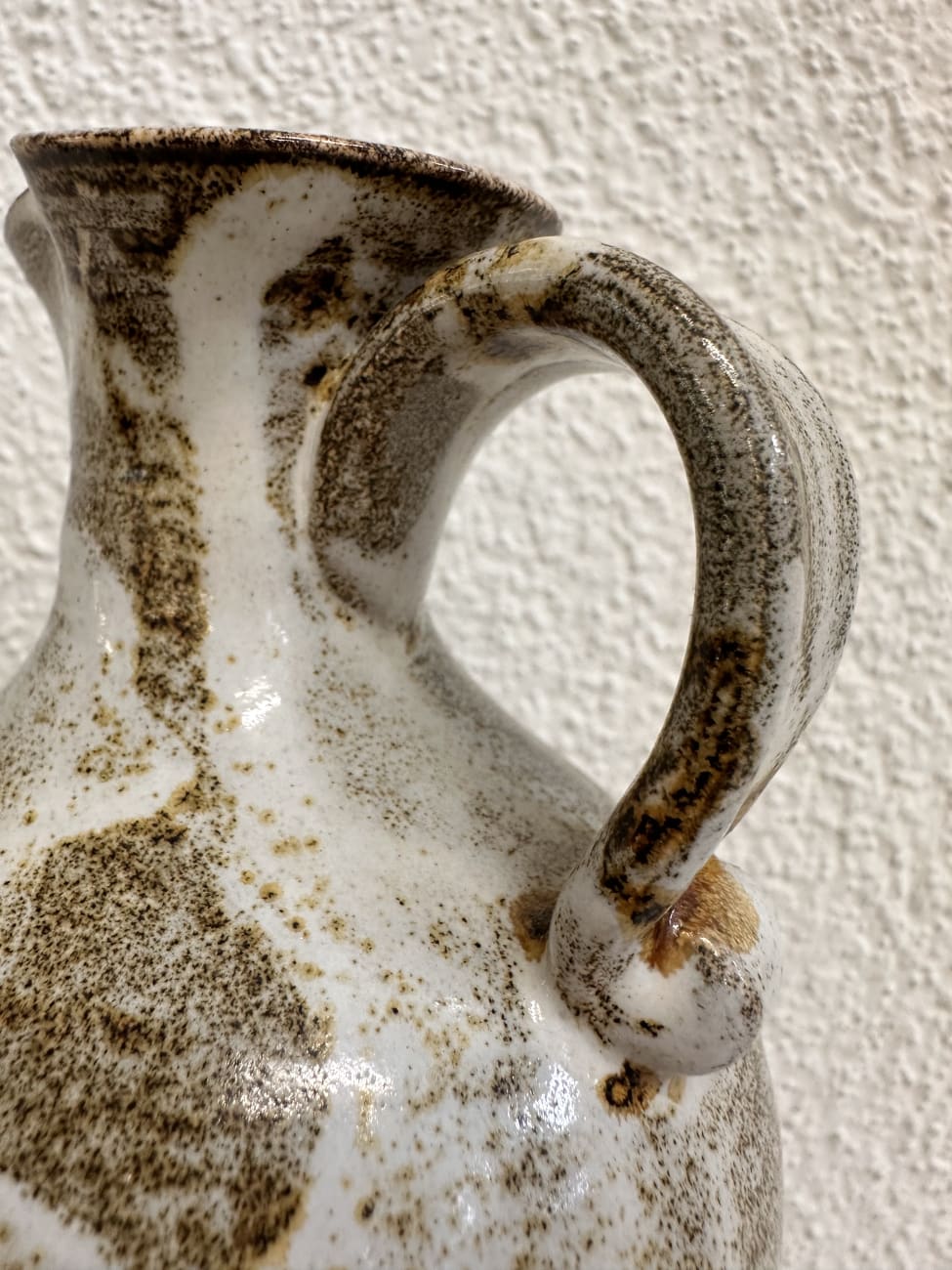 Keramik Karaffe mit Unterteller Töpferhof Gorke