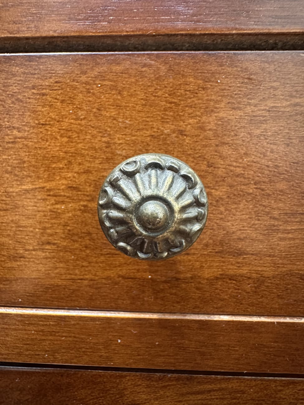 Vintage Sekretär Schreibtisch mit Schubladen aus Holz