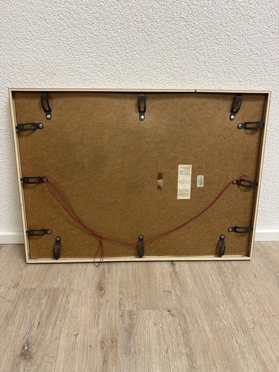 Vintage Kunstdruck Ambauer pyramidenförmig im Holzrahmen